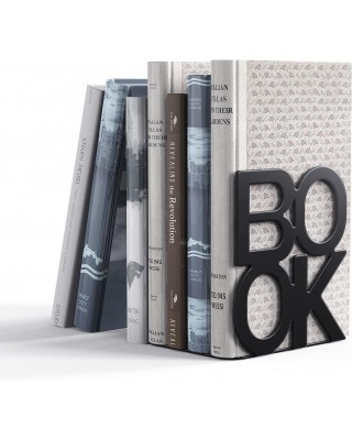Book Ends,BookEnds Supports for Bookrack Desk,Bookend are Used for Books, Unique Appearance Design,Heavy Duty