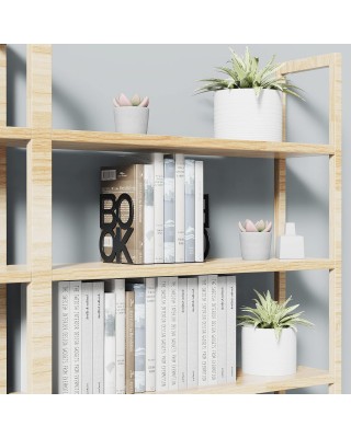 Book Ends,BookEnds Supports for Bookrack Desk,Bookend are Used for Books, Unique Appearance Design,Heavy Duty