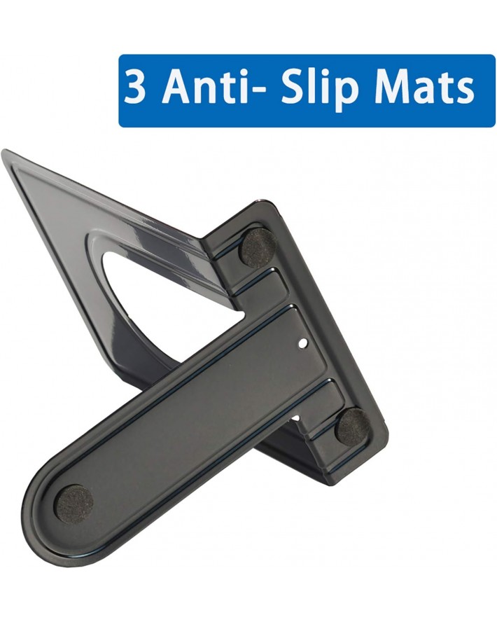 Metal Book Ends for Shelves, Book Shelf Holder Home Decorative, Book Ends for Heavy Books/Movies/CDs, 4 Pair/ 8 Piece