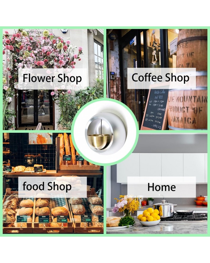 Shopkeepers Bell for Door Opening, Door Chime for Business When Entering, Easy to Install Magnetic Doorbell, Unique Business Decorations and Entrance Hanging Decorations- Creative Gift
