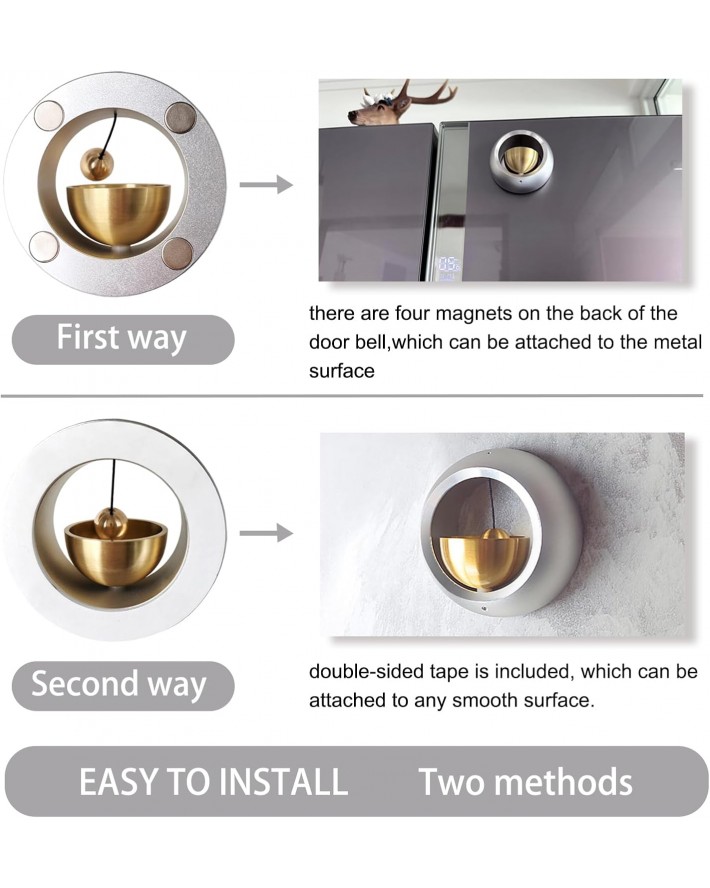 Shopkeepers Bell for Door Opening, Door Chime for Business When Entering, Easy to Install Magnetic Doorbell, Unique Business Decorations and Entrance Hanging Decorations- Creative Gift