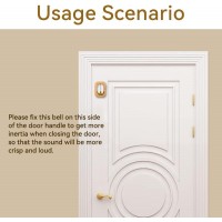 Shopkeepers Bell for Door Opening - Magnetic Doorbell Chime for Business - Unique Ornaments and Hanging Decoration for Enty, Fridge Sticker & Barn Door