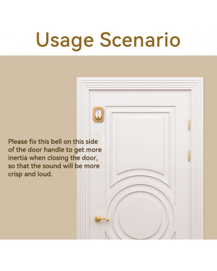 Shopkeepers Bell for Door Opening - Magnetic Doorbell Chime for Business - Unique Ornaments and Hanging Decoration for Enty, Fridge Sticker & Barn Door