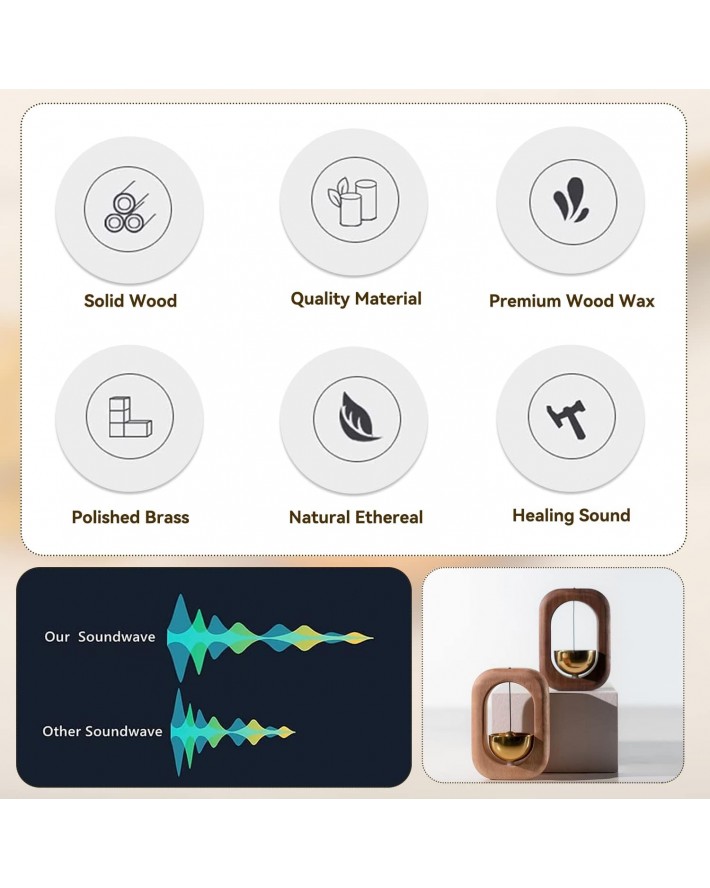 Shopkeepers Bell for Door Opening - Magnetic Doorbell Chime for Business - Unique Ornaments and Hanging Decoration for Enty, Fridge Sticker & Barn Door