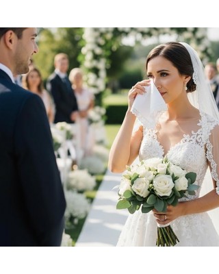 White Lace Handkerchiefs for Women Cotton Ladies Lace Handkerchiefs Wedding Handkerchief Scalloped White Bridal Hankies