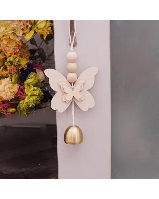Butterfly Hanging Bell for Door Opening - Good Luck Decoration for Entrance, Window, and Wall - Wind Chime Home Decor