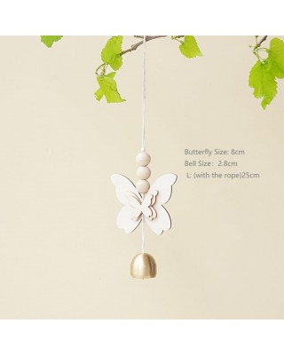 Butterfly Hanging Bell for Door Opening - Good Luck Decoration for Entrance, Window, and Wall - Wind Chime Home Decor